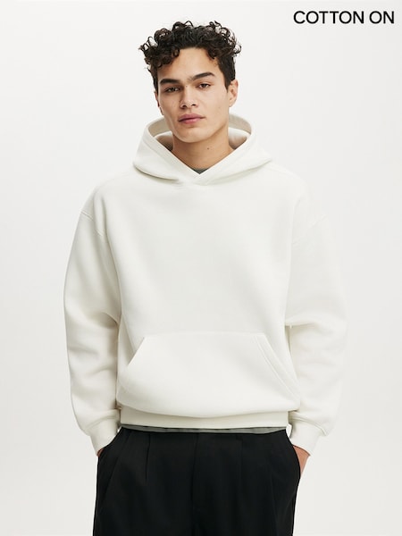 White - Regular Cotton On Box Fit Hoodie