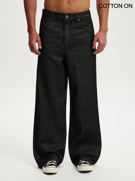 Shutter Black - Regular Cotton On Super Baggy Jeans