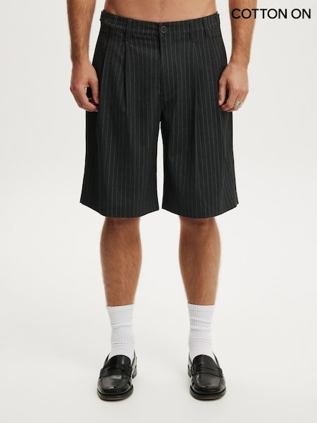 Grey - Regular Cotton On Super Baggy Pleated Shorts