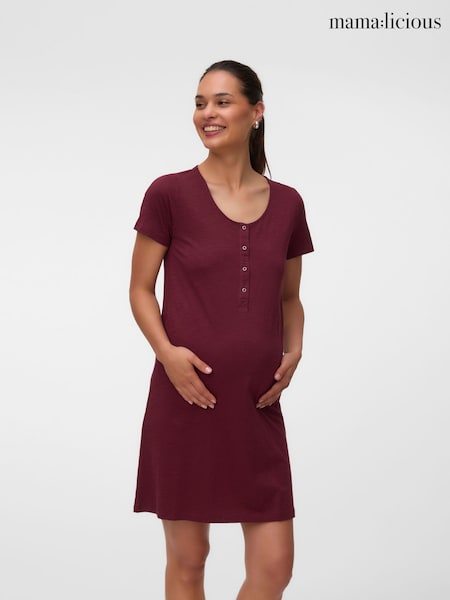 Red - Mamalicious Maternity And Nursing Nightie