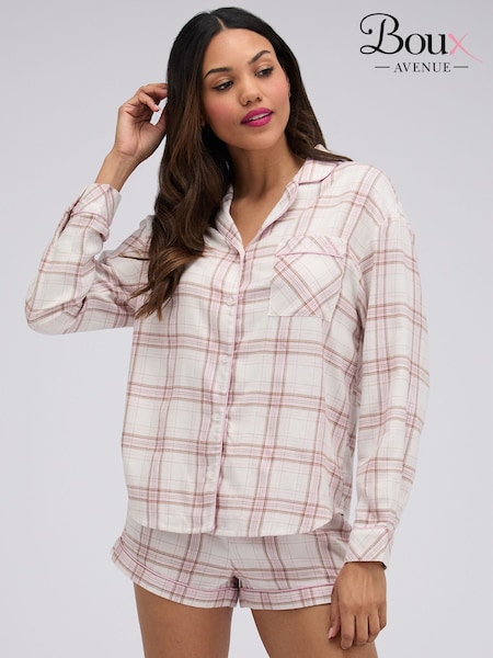 Naturlig - Boux Avenue Ternet Vævet Kort Pyjamassæt