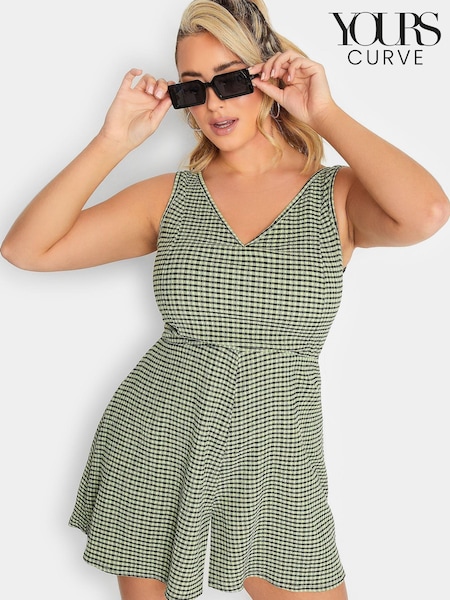 Yours Curve Limited Sleeveless Crinkle Playsuit (R79422) | 9 €
