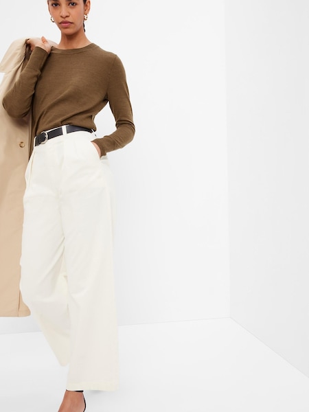 Gap Camel Brown Merino Crew Jumper (R82575) | €20.50