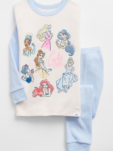 Gap White Disney Organic Cotton Princess Pyjama Set (R84056) | €8