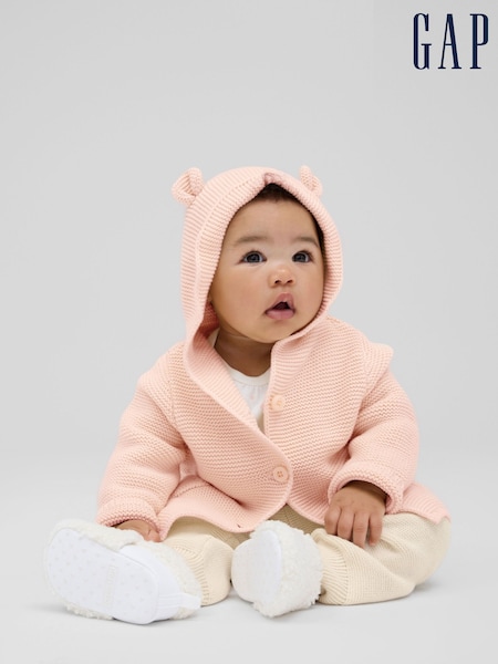 Vaaleanpunainen - Gap Knitted Brannan Bear Cardigan (newborn-24mths) (R92907) | €32