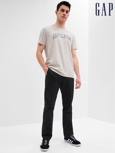 Gap Black Straight Fit Stretch Essential Chino Trousers (R96981) | €57