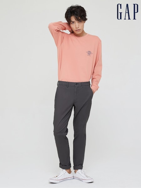 Черный - Gap Slim Fit Stretch Essential Chino Trousers (R97160) | €53