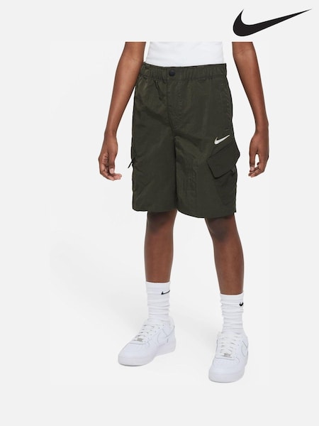 Nike Khaki Green Woven Cargo Shorts (T00439) | €25
