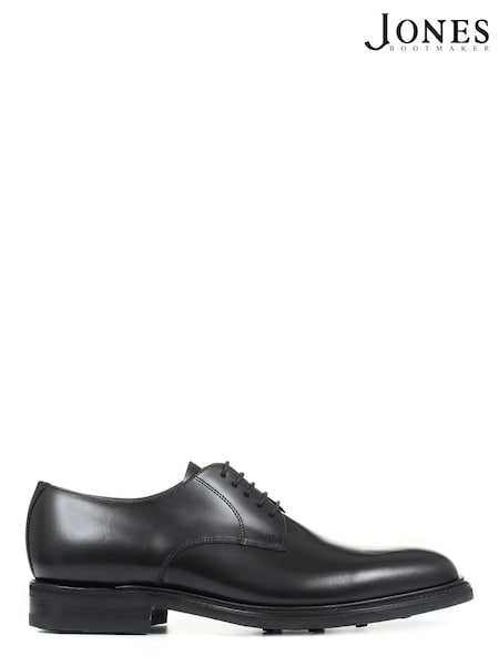 Negru - Pantofi din piele cu talpă Goodyear Mărimi mari Loake by Jones Bootmaker Apa Bărbați che Pantofi (T00744) | 751 LEI