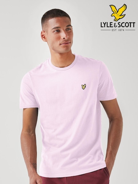 Lyle & Scott Pink Crew Neck Cotton T-Shirt (T01183) | €37