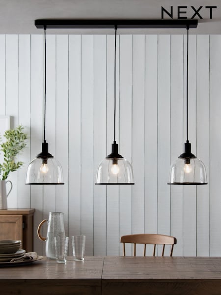 Black Gloucester 3 Light Pendant Ceiling Light (T01203) | €165