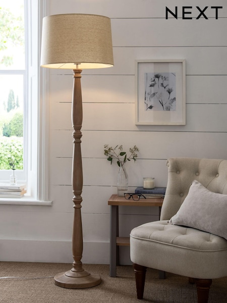 Natural Clifton Wood Floor Lamp (T01204) | €252