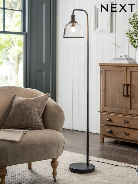 Black Gloucester Floor Lamp (T01434) | €112