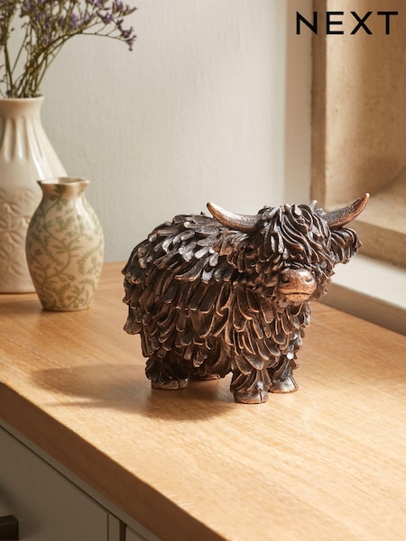Bronze Hamish the Highland Cow Ornament (T01573) | $27