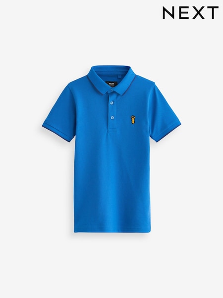 Albastru cobalt - Mânecă scurtă Polo Shirt ( 3 - 16 yrs) (T02119) | 52 LEI - 89 LEI