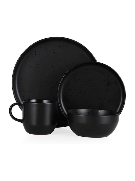 Tower Black Luna 16 Piece Dinnerware Set (T02847) | €95