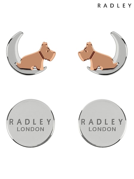 Radley Ladies 18ct Rose Gold And Silver-Plated 'Moon And Stars' Earrings (T02857) | €32