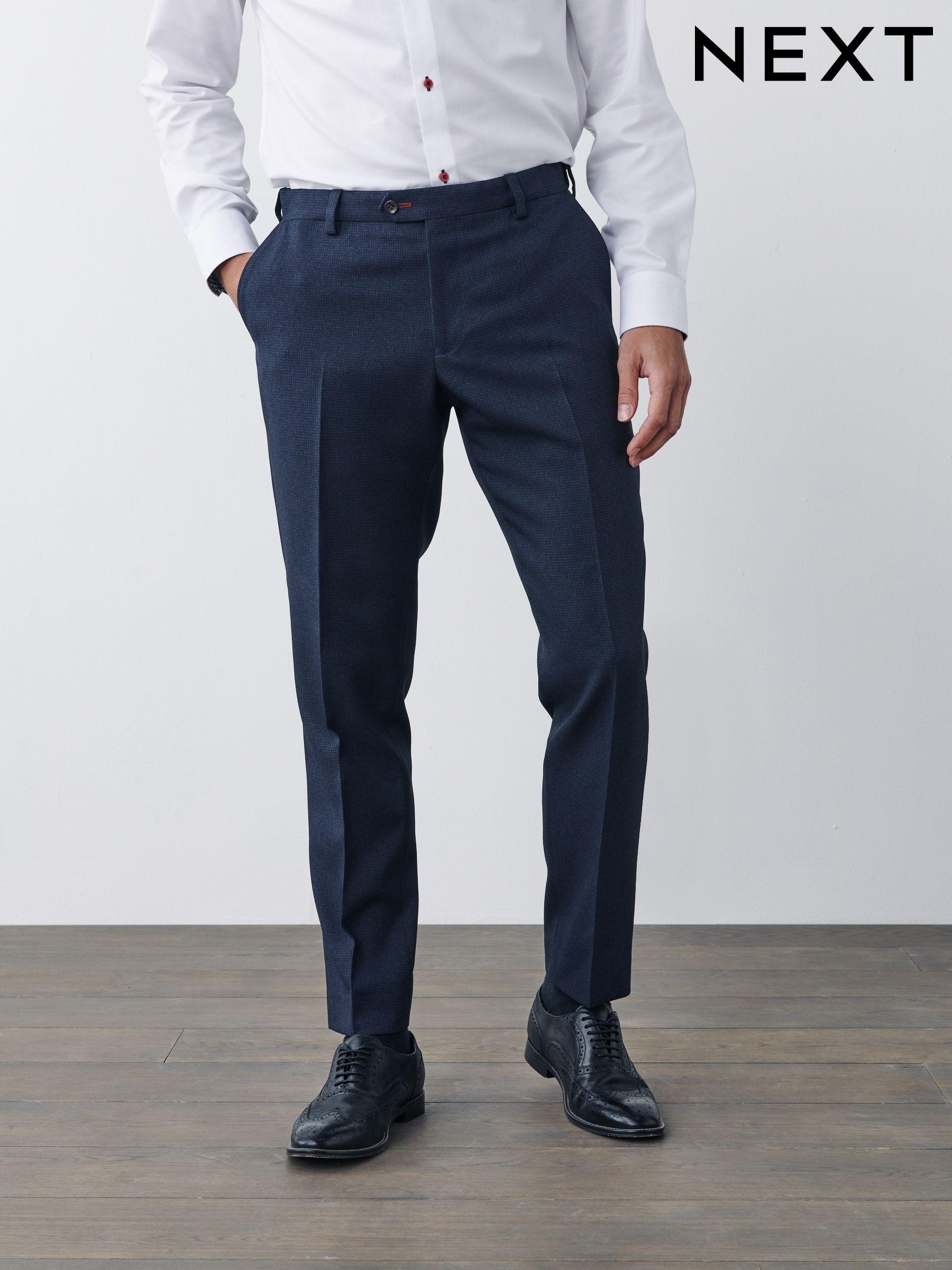 Mens Suit Trousers Regular Slim Fit Suit Trousers Next