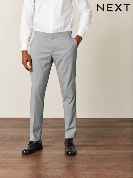Чорно-білий - Ранковий костюм Slim Fit: брюки (T06232) | 1 300 грн