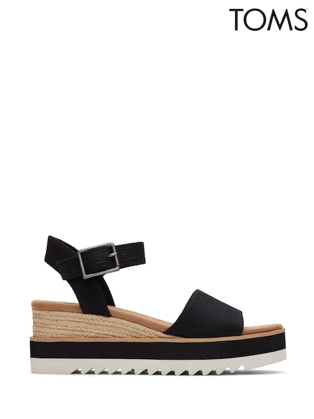 TOMS Diana Wedge Canvas Sandals (T06305) | $127