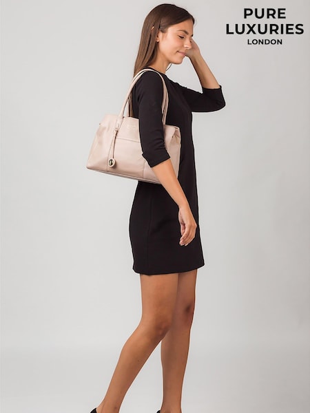 ורוד עדין - Pure Luxuries London Chatham Leather Handbag (T06610) | ‏347‏₪