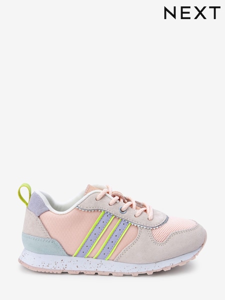 Neutral Neon Pop Runner Trainers (T06686) | €20 - €25