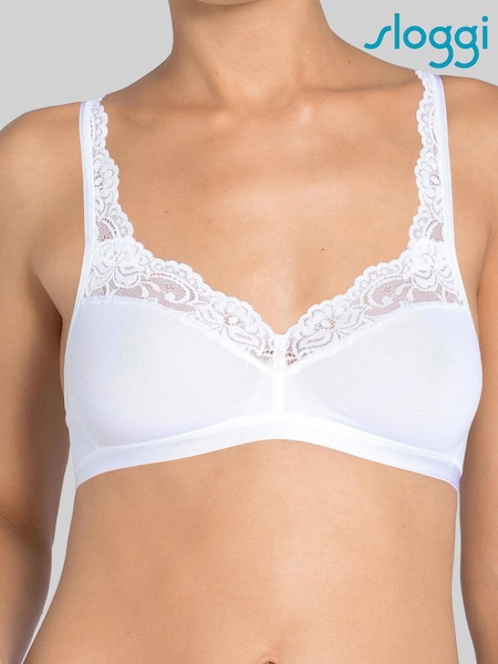 Sloggi White Romance Non Wired Bralette (T08363) | € 13