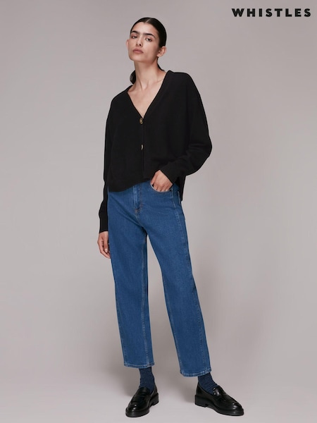 črna - Whistles Cashmere Cardigan (T08404) | € 174