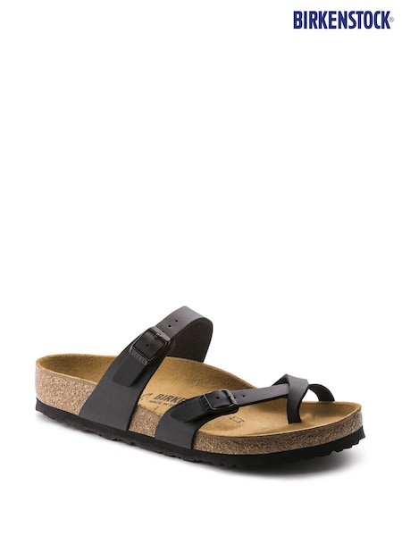 Birkenstock Black Mayari Birko Flor Sandals (T08674) | €123