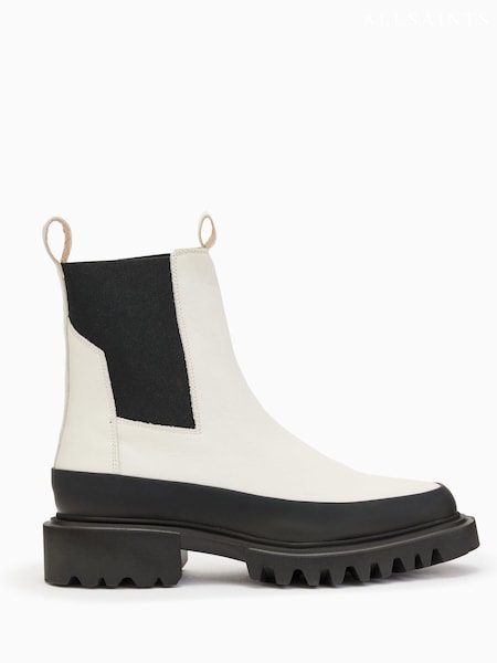 AllSaints White Harlee Boots (T09234) | €95