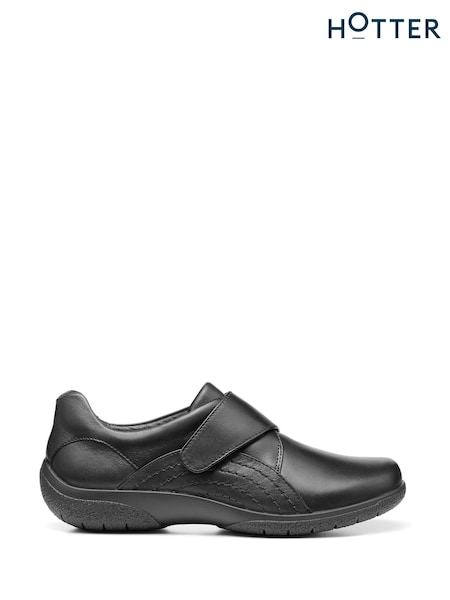 črna - Hotter Sugar II Touch Fastening Full Covered Shoes (T09736) | € 117
