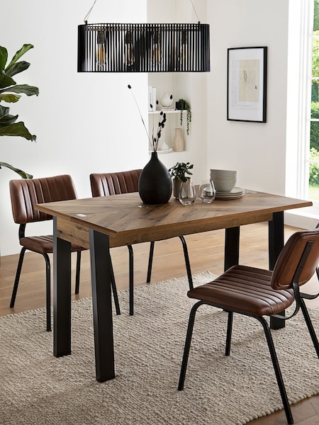 Dark 2 to 4 Seater Foldable Extending Bronx Dining Table (T10404) | €490