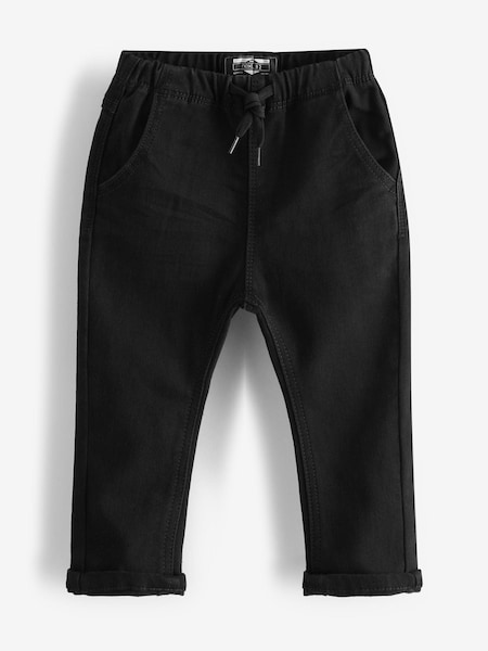Schwarz - Super Soft Pull-On Jeans With Stretch (3mths-7yrs) (T10596) | 11 € - 12 €