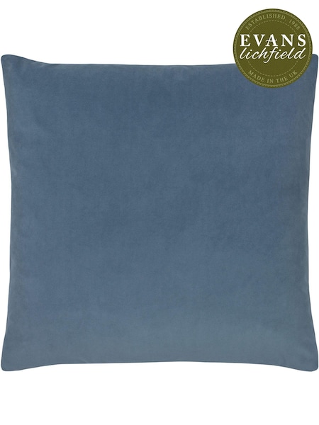 Evans Lichfield Wedgewood Blue 50 x 50cm Sunningdale Velvet Cushion (T11006) | €31