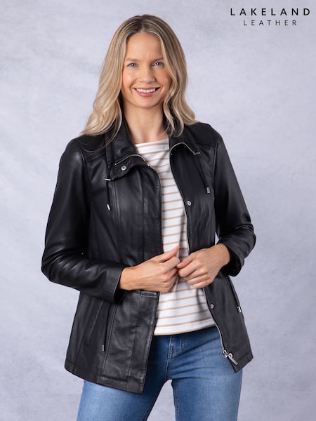 Lakeland Leather Black Levens Leather Field Jacket (T11372) | €396