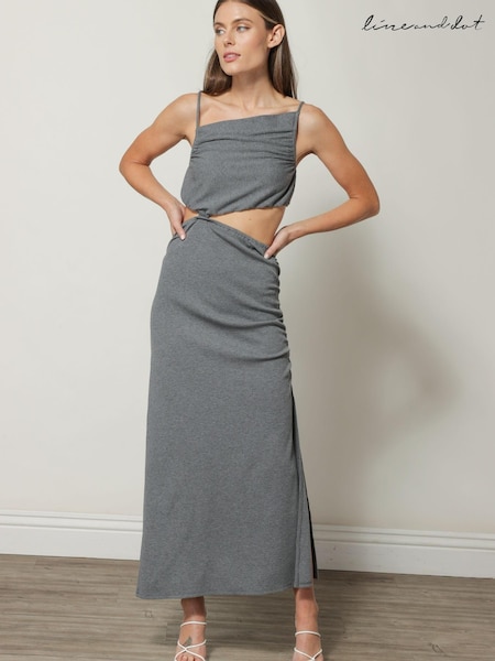 Line & Dot Grey Mila Midi Dress (T12470) | €47