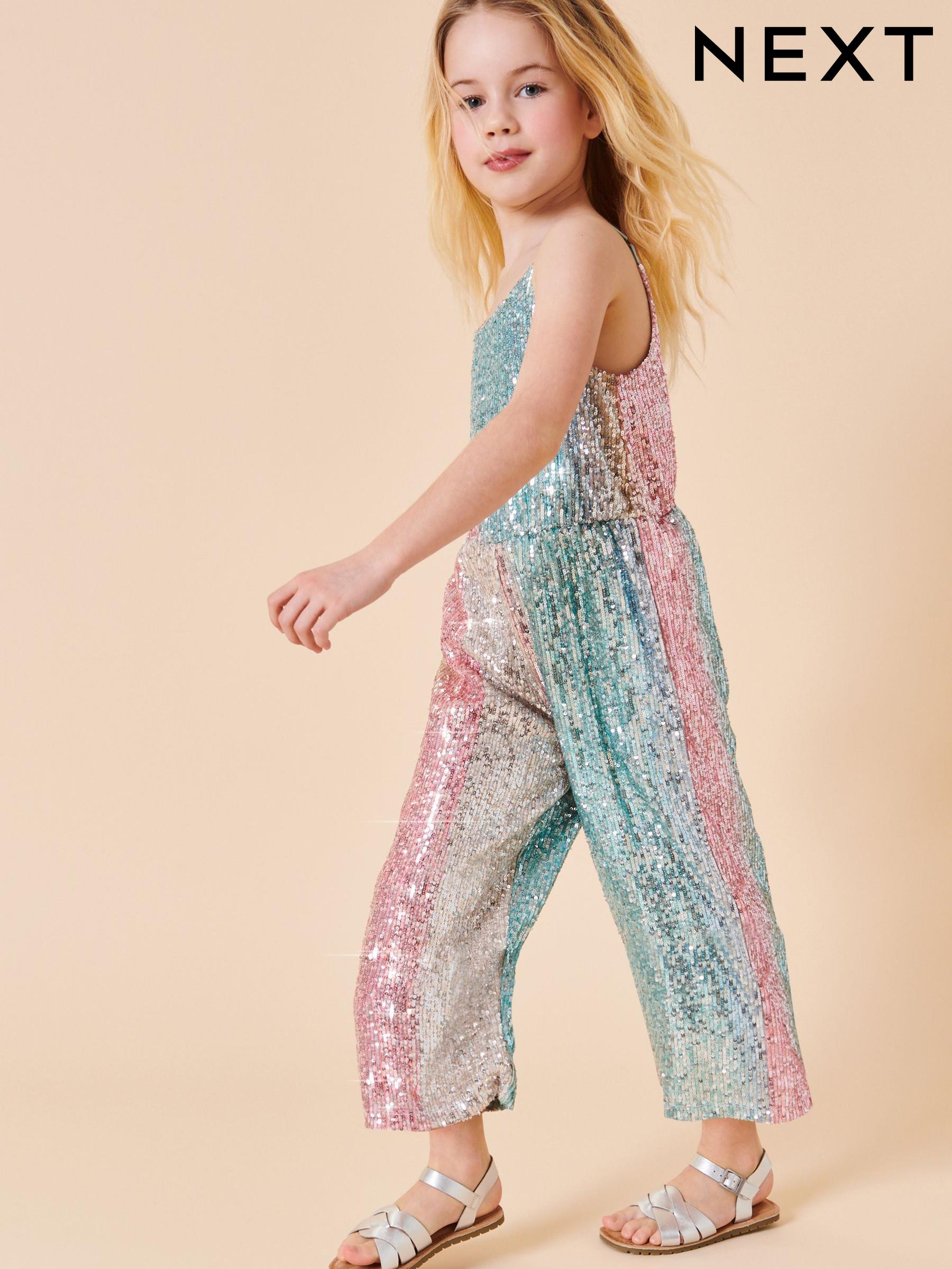 Girls rainbow jumpsuit on sale