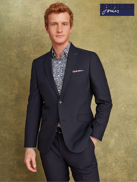 Joules Navy Wool Slim Fit Suit (T15853) | €33