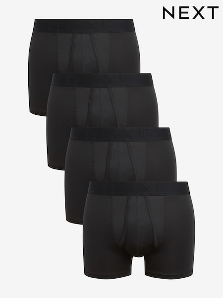 Black Motionflex A-Fronts Boxers 4 Pack (T18398) | $38