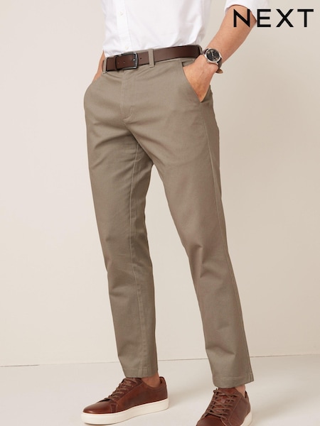 Stone Slim Fit Printed Belted Soft Touch Chino Trousers (T19186) | €32