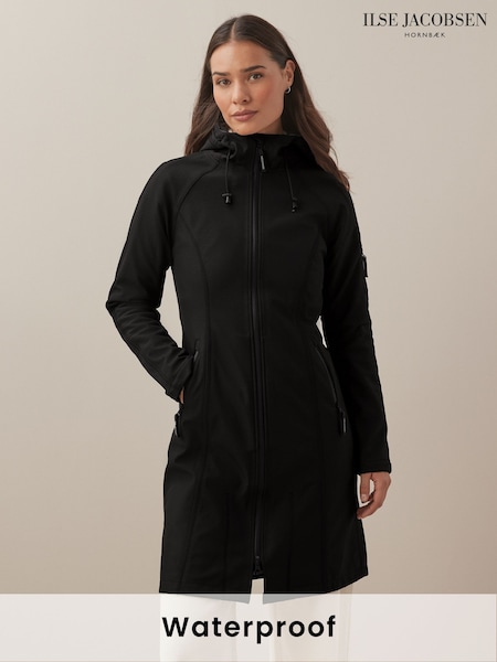 Ilse Jacobsen Waterproof Slim Fit Long Softshell Raincoat (T19735) | AED1,520