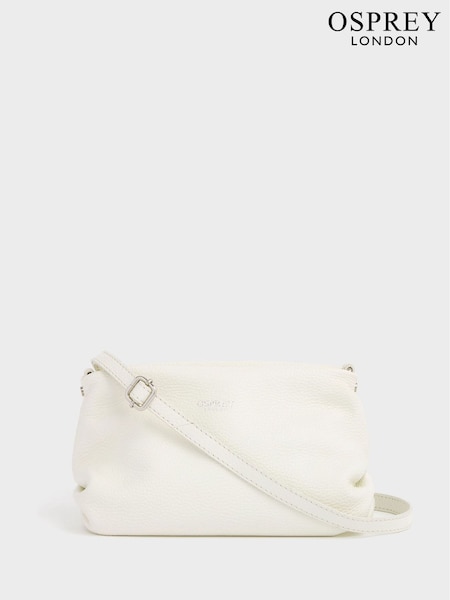 OSPREY LONDON The Carina Shrug Italian Leather Midnight Pearl Midnight Handbag (T19923) | €210