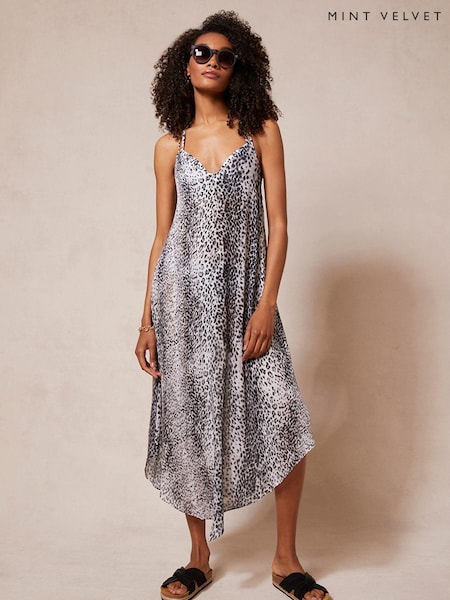 Mint Velvet River Animal Midi Beach Dress (T20187) | €91