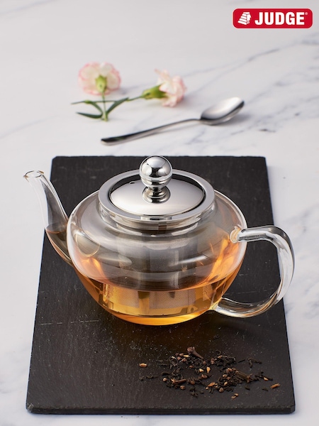 Judge Silver Speciality Teaware Glass Teapot 600ml (T20294) | €33