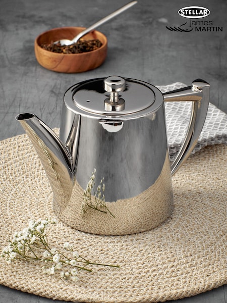 Stellar Silver Art Deco 6 Cup Teapot (T20334) | €107