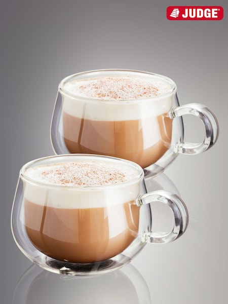 Judge Clear 2 Piece Double Walled Cappucino Glass Set (T20356) | €26