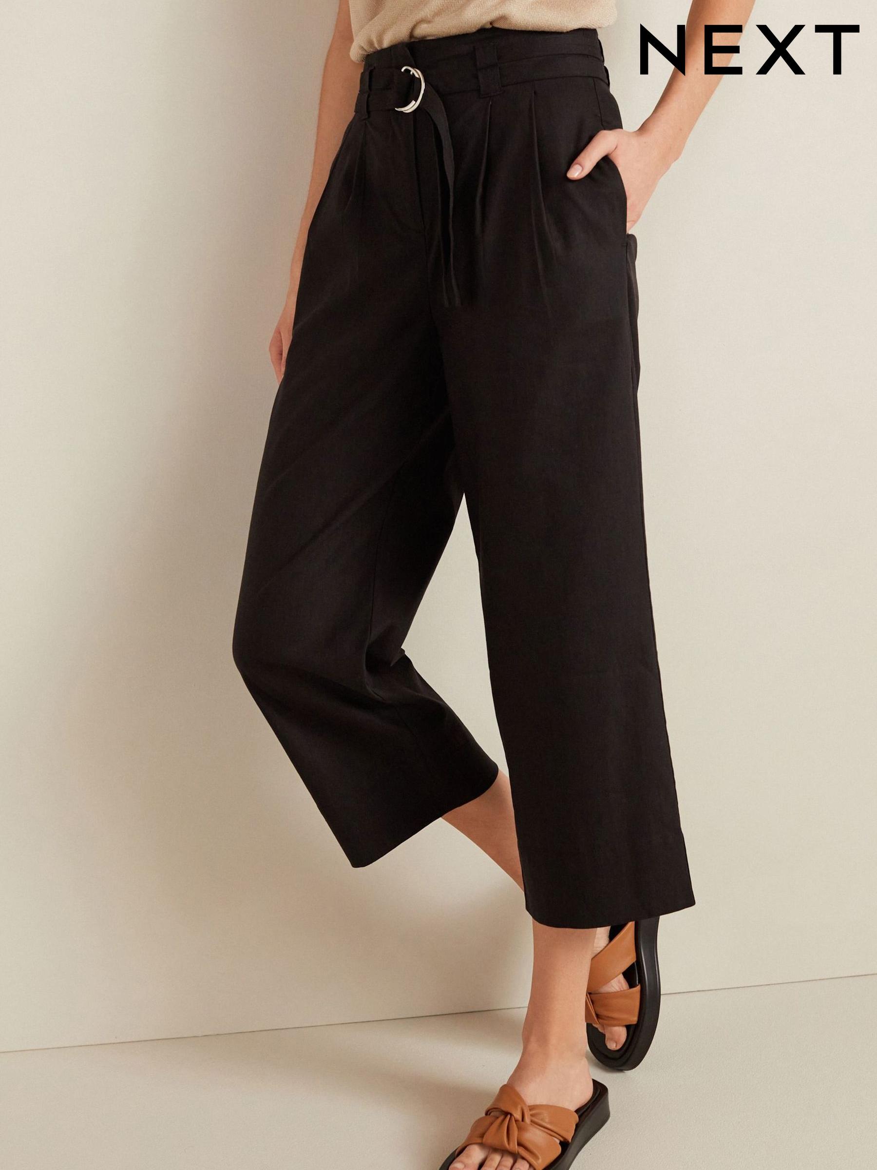 Next cropped linen trousers clearance