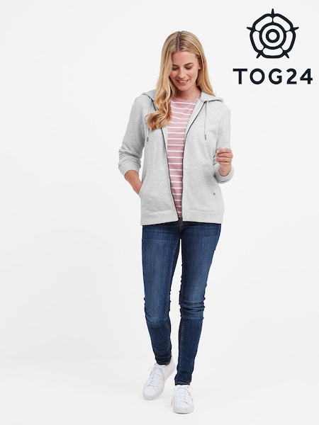 Tog 24 Grey Mia Zip Up Hoodie (T20835) | 208 LEI