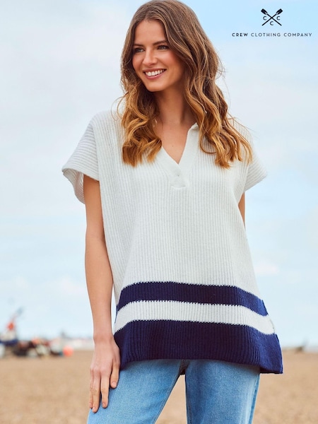 Crew Clothing Company Cream Tuscany Poncho (T21019) | €24