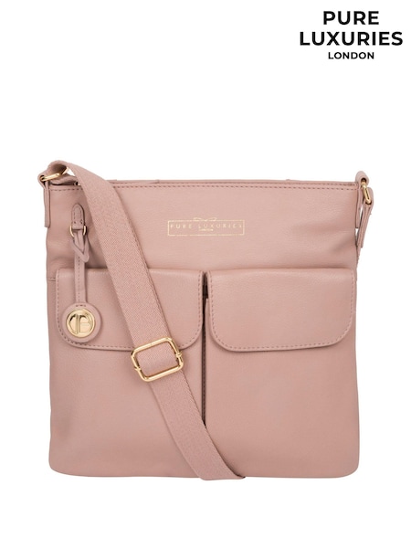 Pure Luxuries London Soames Leather Cross Body Bag (T21926) | ₪246